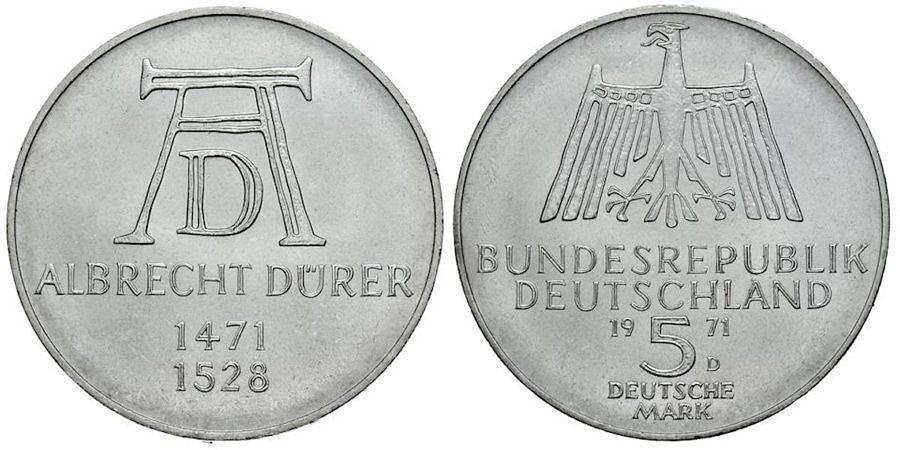 5-dm-brd-albrecht-duerer-1971-st