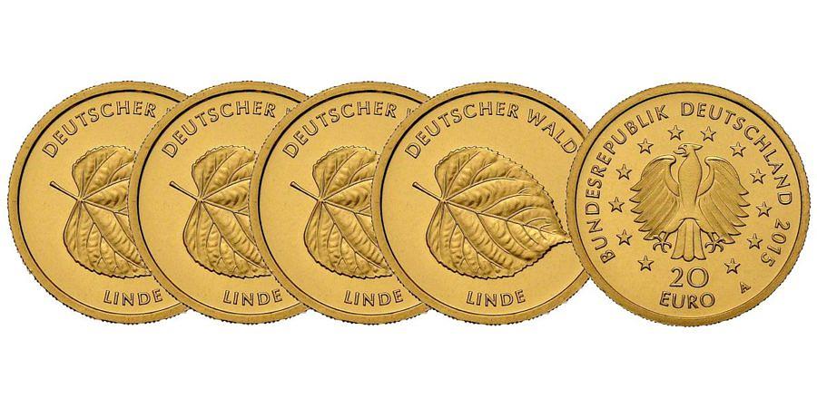 Satz-20-euro-gold-deutscher-wald-linde-brd-2015-st